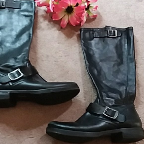 civico 10 Shoes - CIVICO 10 black leather classic buckle boots